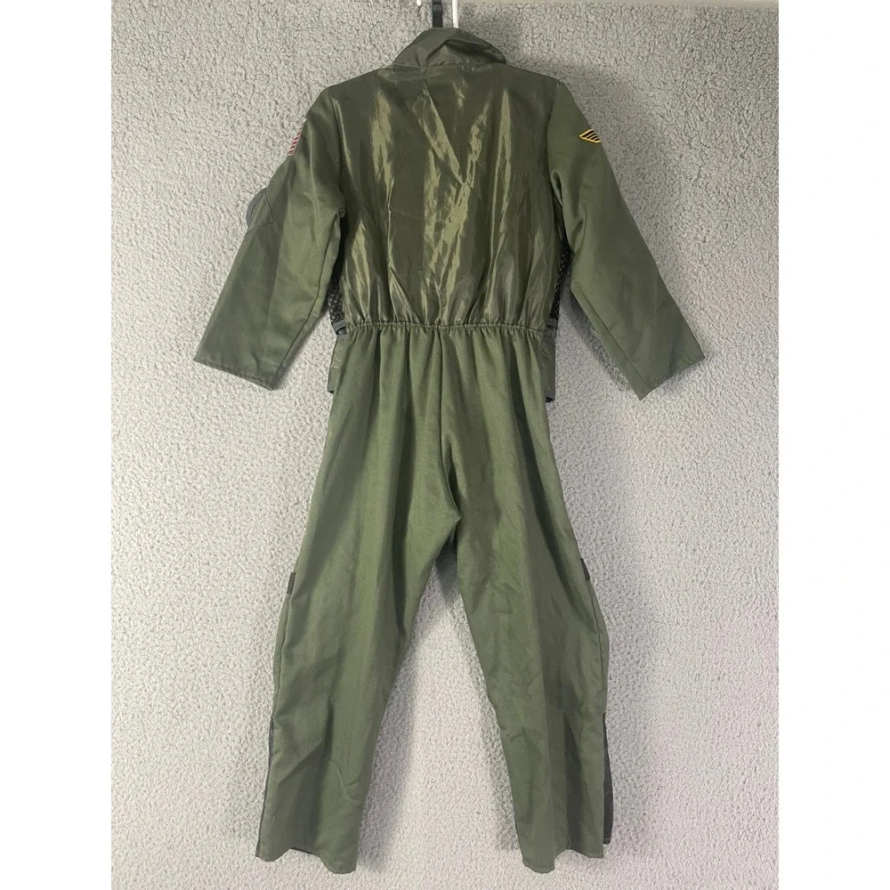 Fighter Pilot Costume Kids 5-6 Teetot Flight Suit Jumpsuit Military Boys